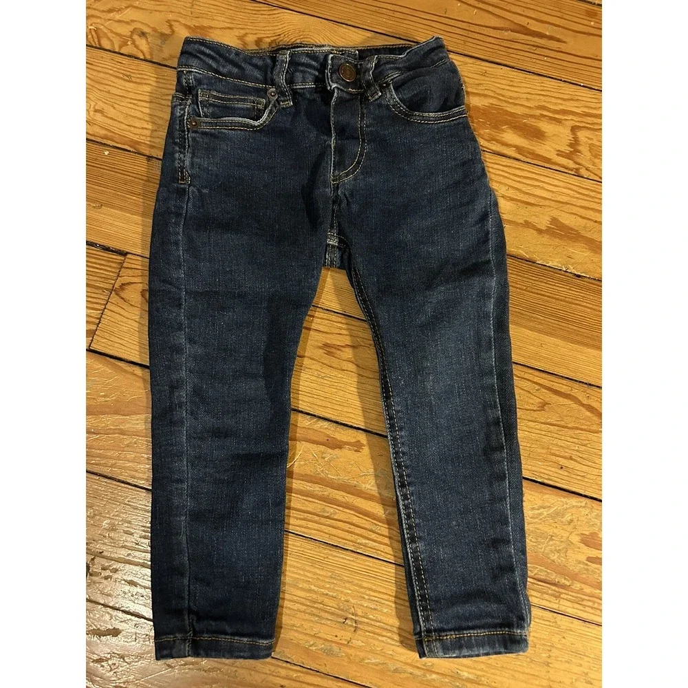 Zara Toddler Skinny Jeans Pull On Blue, Size 18-24 Months